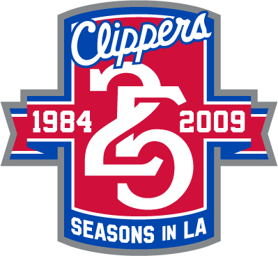 Los Angeles Clippers 2008 Anniversary Logo t shirts DIY iron ons